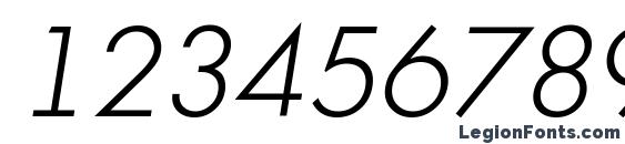 a FuturicaBs LightItalic Font, Number Fonts