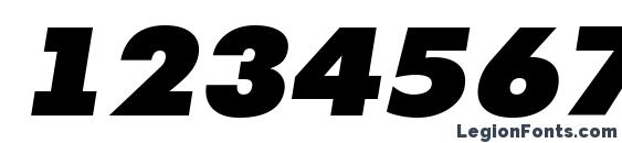 a FuturicaExtraBlack Italic Font, Number Fonts