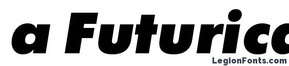 Шрифт a FuturicaExtraBlack Italic