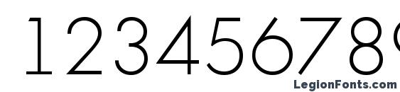 a FuturicaLt Thin Font, Number Fonts