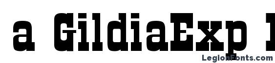 a GildiaExp Bold font, free a GildiaExp Bold font, preview a GildiaExp Bold font