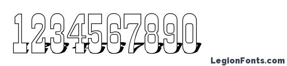 a GildiaTitul3DSh Font, Number Fonts