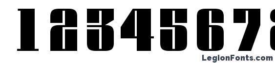 a Globus Font, Number Fonts