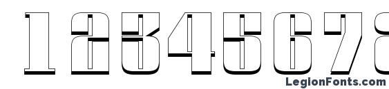 a Globus3D Font, Number Fonts