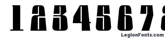 a GlobusLnBk Font, Number Fonts