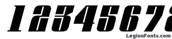 a GlobusOblique Font, Number Fonts