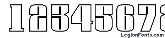 a GlobusOtl Font, Number Fonts