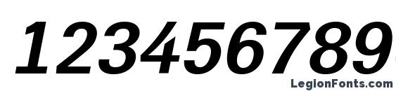 a Grotic BoldItalic Font, Number Fonts