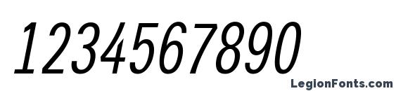 a GroticCn Italic Font, Number Fonts