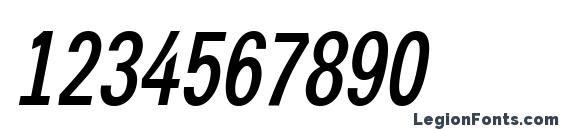 a GroticCnDemi Italic Font, Number Fonts