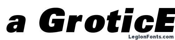 a GroticExtraBlack Italic font, free a GroticExtraBlack Italic font, preview a GroticExtraBlack Italic font