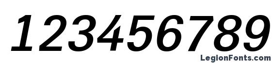 a GroticLt BoldItalic Font, Number Fonts