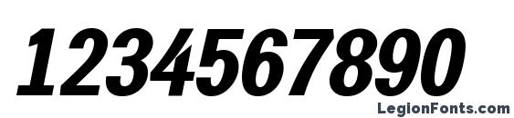 a GroticNrExtraBold Italic Font, Number Fonts