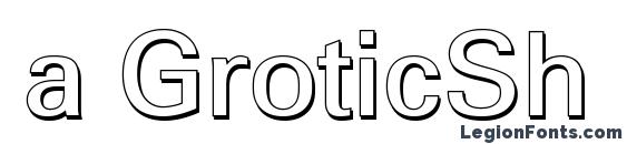шрифт a GroticSh Bold, бесплатный шрифт a GroticSh Bold, предварительный просмотр шрифта a GroticSh Bold
