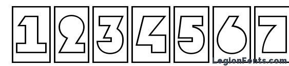 a GrotoCmOtl Font, Number Fonts