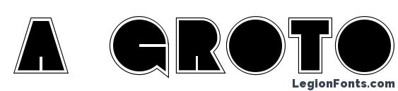 шрифт a GrotoGr, бесплатный шрифт a GrotoGr, предварительный просмотр шрифта a GrotoGr