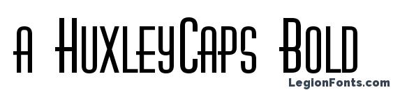 a HuxleyCaps Bold Font