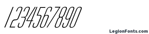 a HuxleyCaps Italic Font, Number Fonts