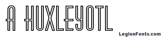 шрифт a HuxleyOtl, бесплатный шрифт a HuxleyOtl, предварительный просмотр шрифта a HuxleyOtl
