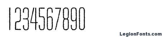 a HuxleyRough Font, Number Fonts