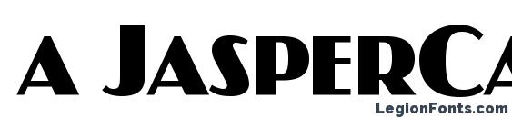 Шрифт a JasperCaps Bold