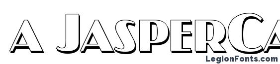 шрифт a JasperCapsSh, бесплатный шрифт a JasperCapsSh, предварительный просмотр шрифта a JasperCapsSh