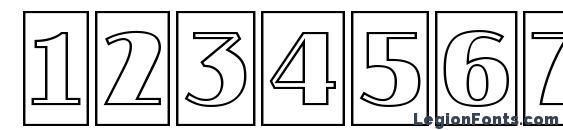 a JasperCmOtl Font, Number Fonts