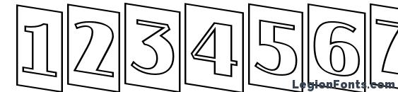 a JasperCmOtlDn Font, Number Fonts