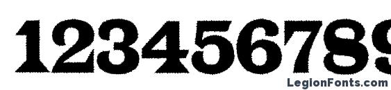 a LatinoRgNr Font, Number Fonts