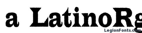 a LatinoRgNr Font