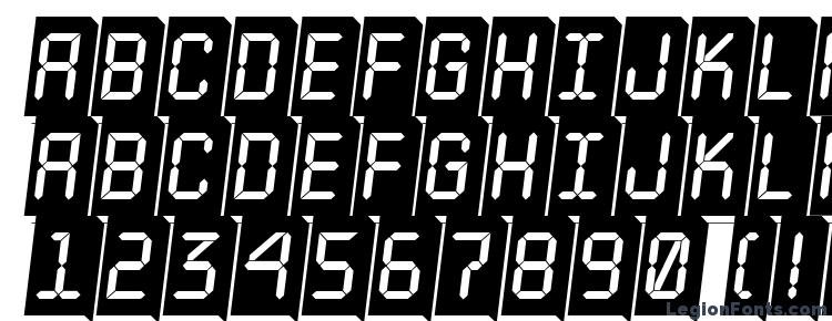 глифы шрифта a LCDNova3DPlObl, символы шрифта a LCDNova3DPlObl, символьная карта шрифта a LCDNova3DPlObl, предварительный просмотр шрифта a LCDNova3DPlObl, алфавит шрифта a LCDNova3DPlObl, шрифт a LCDNova3DPlObl