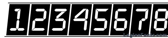 a LCDNovaCmFrObl Font, Number Fonts