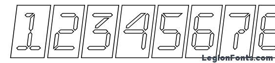 a LCDNovaCmOtlObl Font, Number Fonts