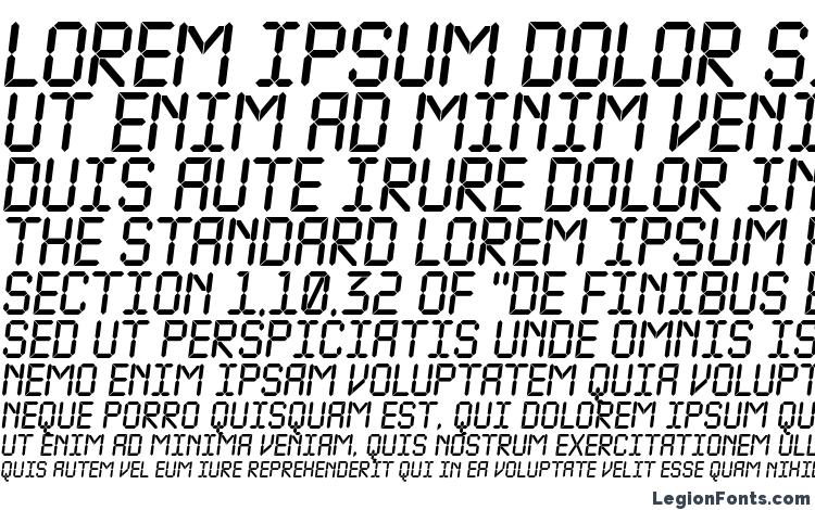 specimens a LCDNovaObl font, sample a LCDNovaObl font, an example of writing a LCDNovaObl font, review a LCDNovaObl font, preview a LCDNovaObl font, a LCDNovaObl font