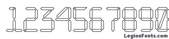 a LCDNovaOtl Font, Number Fonts