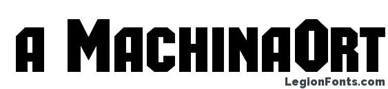 Шрифт a MachinaOrtoCaps Bold