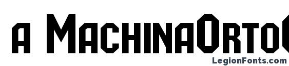 шрифт a MachinaOrtoCaps, бесплатный шрифт a MachinaOrtoCaps, предварительный просмотр шрифта a MachinaOrtoCaps