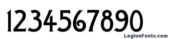 a Moderno Font, Number Fonts