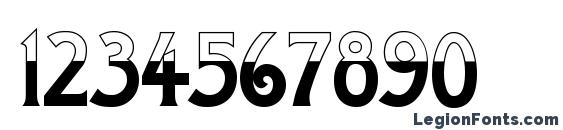 a ModernoB&W Font, Number Fonts