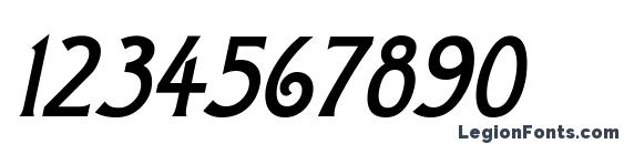 a ModernoCaps Italic Font, Number Fonts