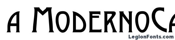 a ModernoCaps Font