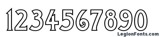 a ModernoCapsOtl Font, Number Fonts