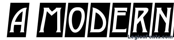 a ModernoCmObl Font