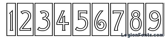 a ModernoCmOtl Font, Number Fonts