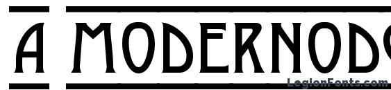 a ModernoDcFr Font