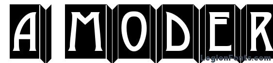 a ModernoEmb Font