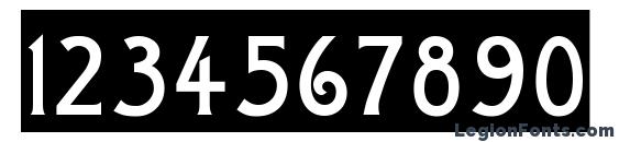 a ModernoSl Font, Number Fonts