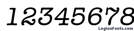a OldTyper Italic Font, Number Fonts
