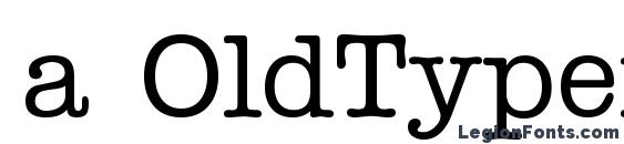 a OldTyper Font
