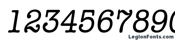 a OldTyperNr Italic Font, Number Fonts